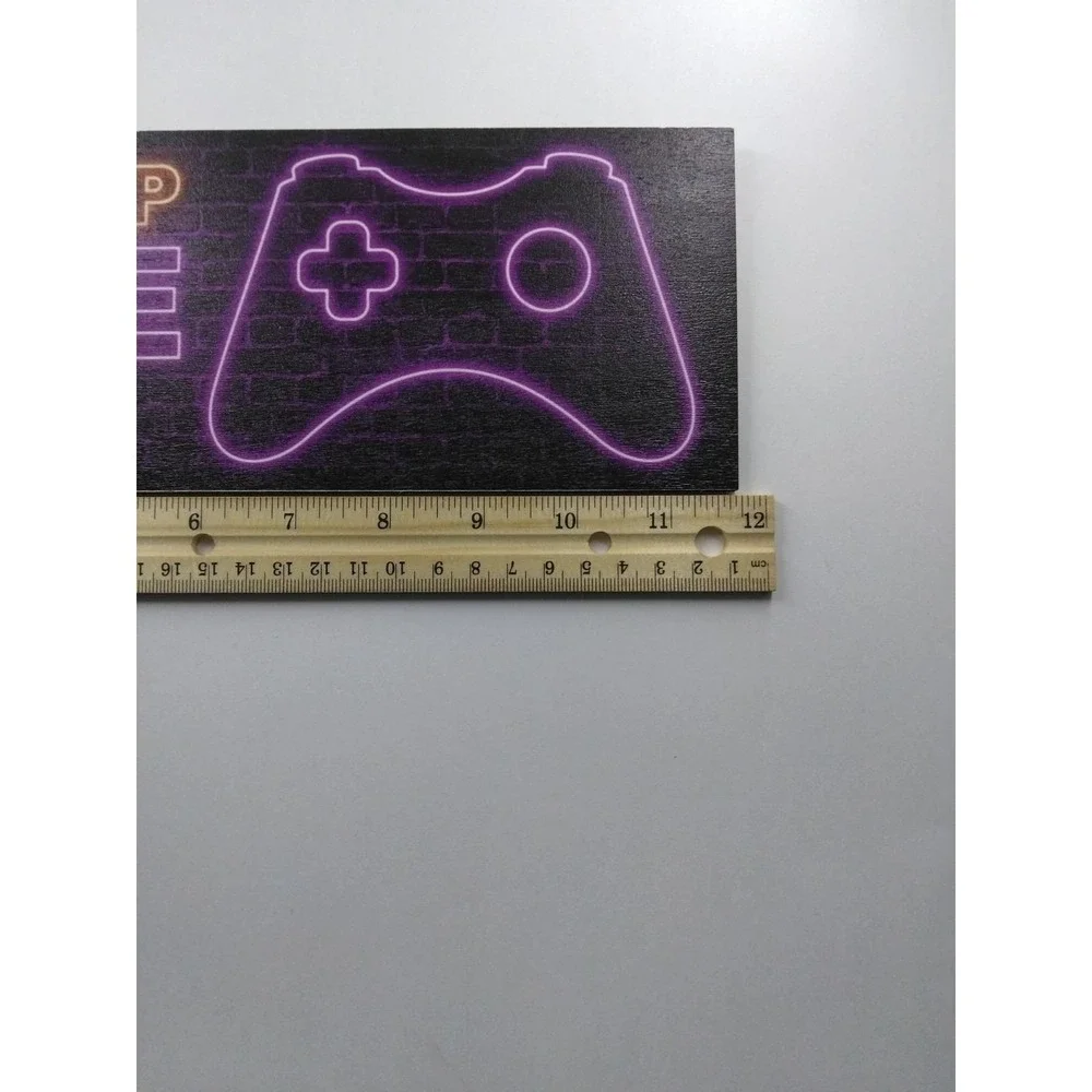 Eat Sleep Game Repeat - Wood Sign For Door Or Wall